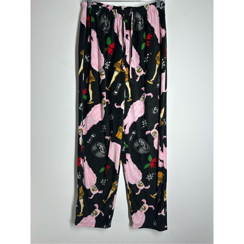 A Christmas Story Fleece Lounge Pants Licensed Briefly Stated PJ Bottoms Size L